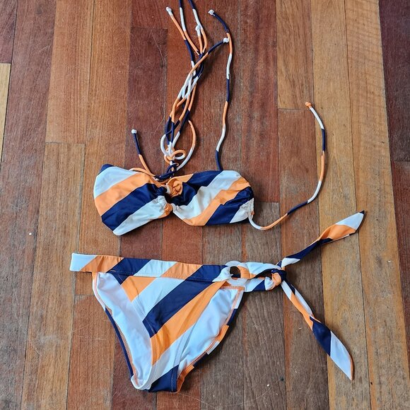 Victoria's Secret Striped Bikini Botton Size Small - Picture 5 of 7